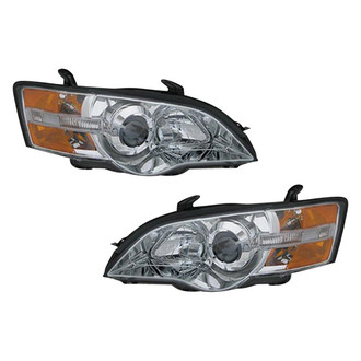 Pacific Best® - Driver and Passenger Side Replacement Headlight Set (NSF Certified)