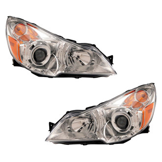 Pacific Best® - Driver and Passenger Side Replacement Headlight Set (CAPA Certified)