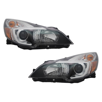 Pacific Best® - Driver and Passenger Side Replacement Headlight Set (Standard Line)