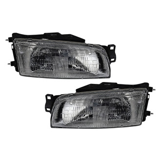 Pacific Best® - Driver and Passenger Side Replacement Headlight Set (Standard Line)