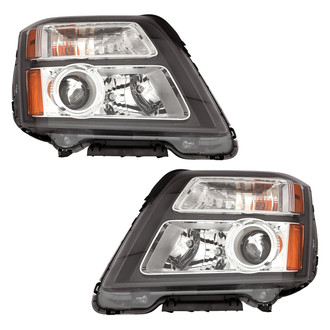 Pacific Best® - Driver and Passenger Side Replacement Headlight Set (NSF Certified)