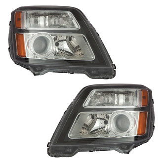 Pacific Best® - Driver and Passenger Side Replacement Headlight Set (CAPA Certified)