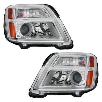Pacific Best® - Driver and Passenger Side Replacement Headlight Set (CAPA Certified)