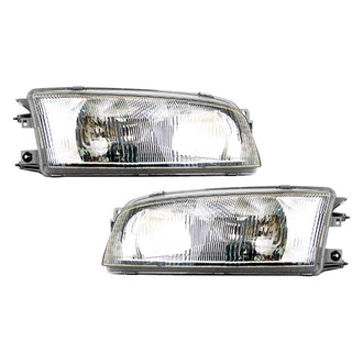 Pacific Best® - Driver and Passenger Side Replacement Headlight Set (Standard Line)