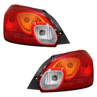 Pacific Best® - Driver and Passenger Side Replacement Tail Lights (CAPA Certified)