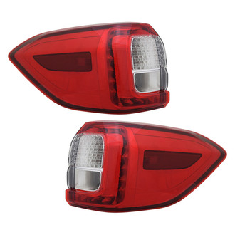 Pacific Best® - Driver and Passenger Side Outer Replacement Tail Lights (CAPA Certified)