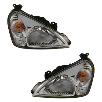 Pacific Best® - Driver and Passenger Side Replacement Headlight Set Lens and Housing (CAPA Certified)