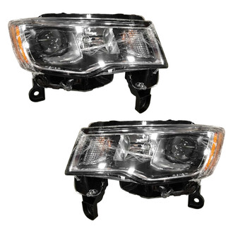 Pacific Best® - Driver and Passenger Side Replacement Headlight Set (NSF Certified)