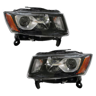 Pacific Best® - Driver and Passenger Side Replacement Headlight Set (CAPA Certified)