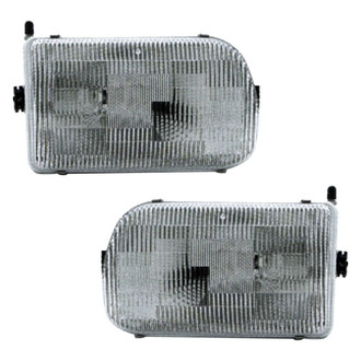 Pacific Best® - Driver and Passenger Side Replacement Headlight Set (Standard Line)