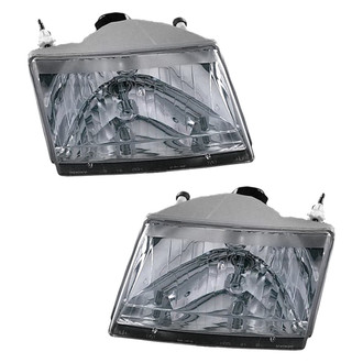 Pacific Best® - Driver and Passenger Side Replacement Headlight Set (Standard Line)