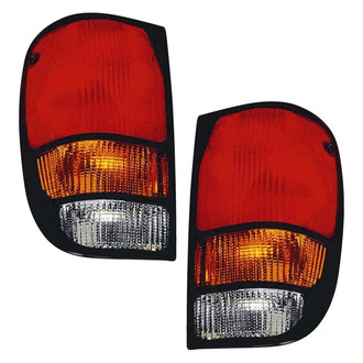 Pacific Best® - Driver and Passenger Side Replacement Tail Lights (CAPA Certified)