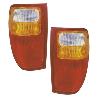 Pacific Best® - Driver and Passenger Side Replacement Tail Light Lens and Housings (CAPA Certified)