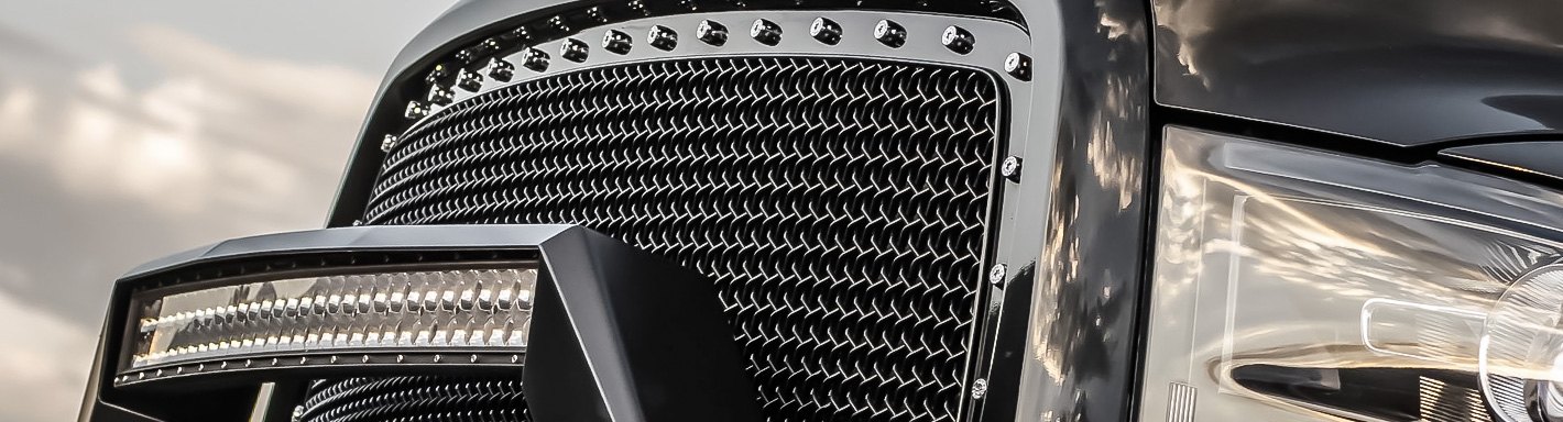 APS Compatible with 2008-2014 Econoline Van E-Series Stainless Steel Mesh Grille Combo S18-T81017F 