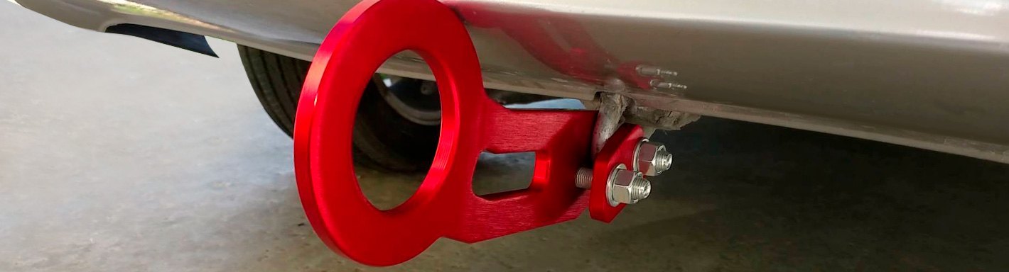 Red Ford Focus ST170 Aluminum Racing Sport Tow Hook Ring Kit
