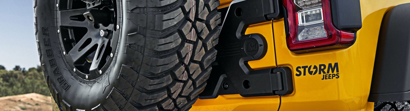 2008 Jeep Wrangler Body Mounted Spare Tire Carriers