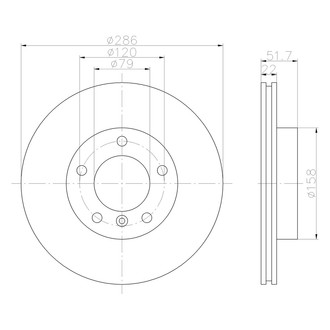 Pagid® - Vented Front Brake Rotor