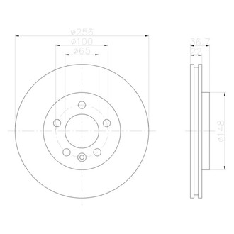 Pagid® - Vented Rear Brake Rotor