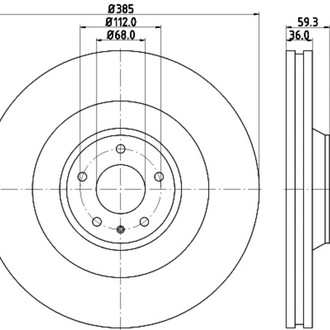 Pagid® - Vented Front Brake Rotor