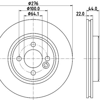 Pagid® - Vented Front Brake Rotor