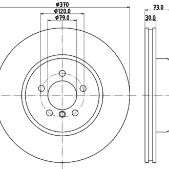 Pagid® - Vented Front Brake Rotor