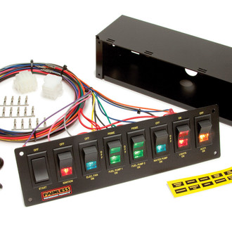 Painless Performance® - Roll Bar Mount Non-Fused 8 Switch Panel