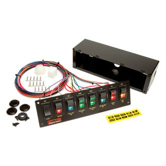 Painless Performance® 50202 - Roll Bar Mount Non-Fused 8 Switch Panel