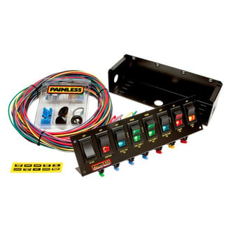 Painless Performance® - 8-Switch Fused Panel with Wiring and Hardware