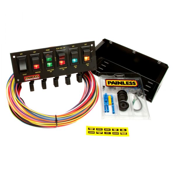 Painless Performance® - 6-Switch Rocker Circuit Breaker Panel