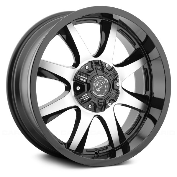 PANTHER OFFROAD® - 578 Gloss Black with Machined Face