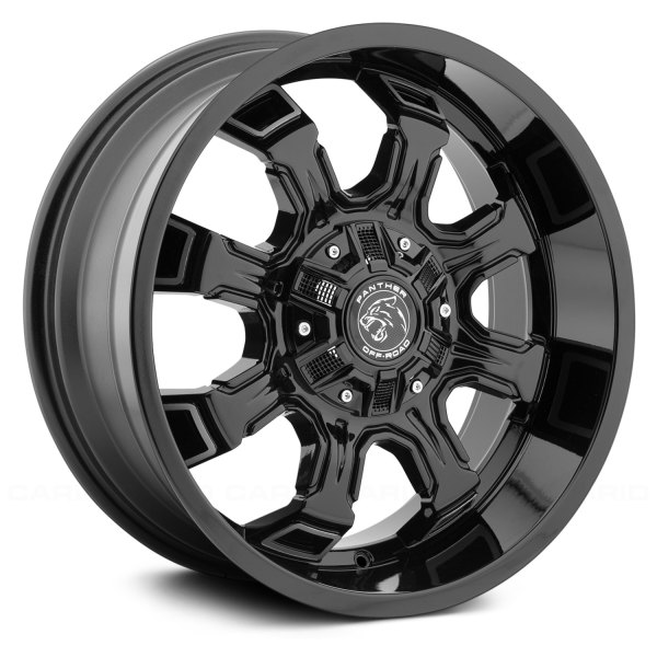 PANTHER OFFROAD® - 579 Gloss Black with Machined Face