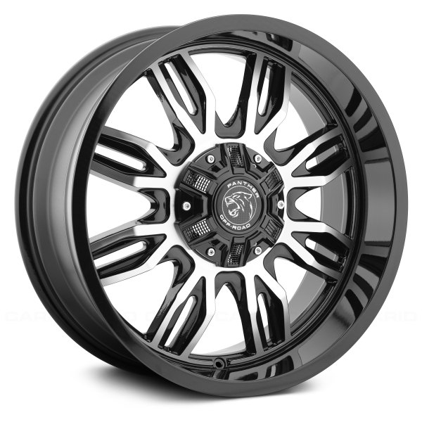 PANTHER OFFROAD® - 580 Gloss Black with Machined Face