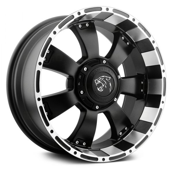 PANTHER OFFROAD® - 815 Flat Black with Machined Flange