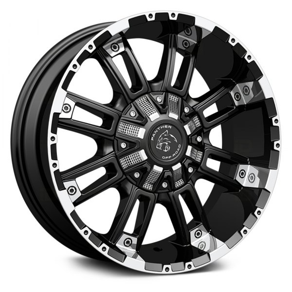PANTHER OFFROAD® - 816 Flat Black with Machined Flange