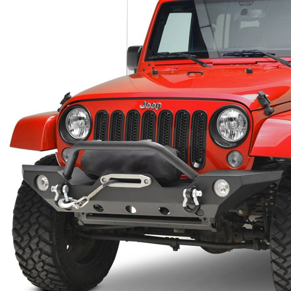 Paramount® - Jeep Wrangler 2008 R3 Full Width Black Front Winch HD ...