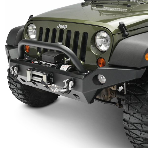 Paramount® - Full Width Front HD Textured Black Powder Coated Bumper
