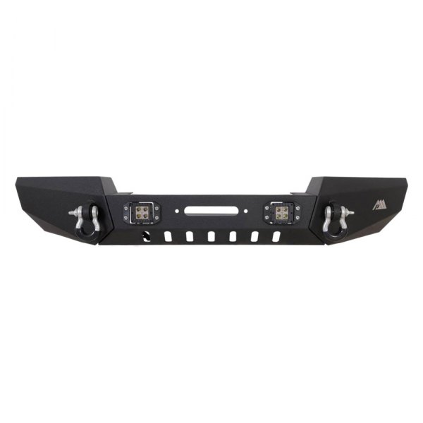 Paramount® - Full Width Front HD Textured Black Powder Coated Bumper