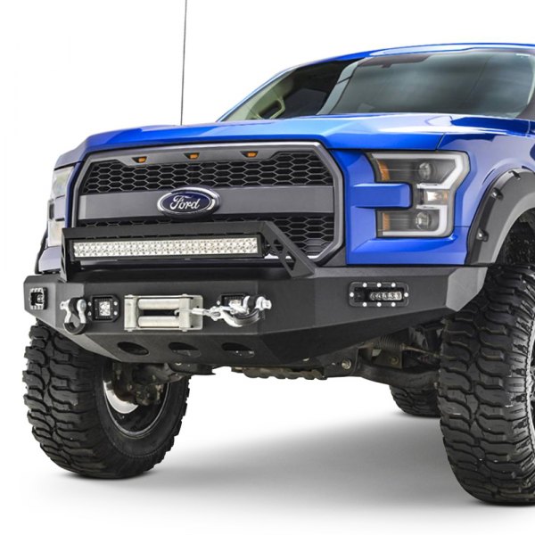 Paramount® - Ford F-150 2019 Full Width Black Front Winch HD Bumper ...