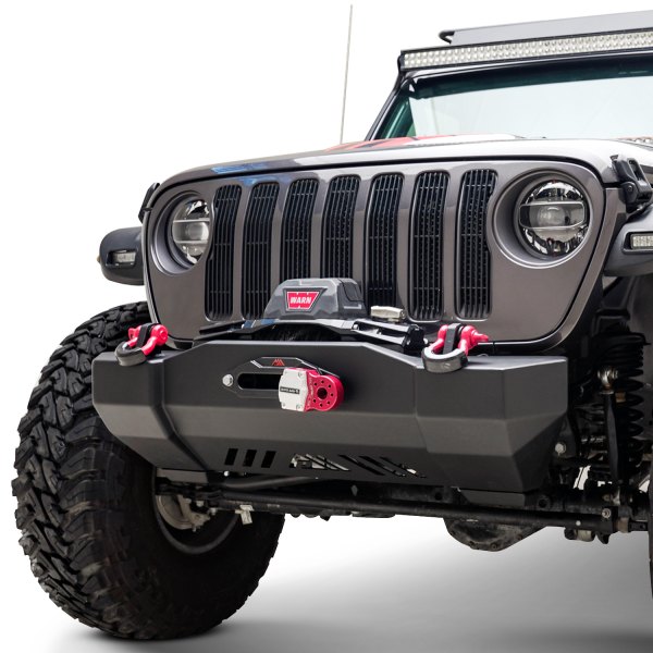 Paramount® - Canyon Stubby Front HD Black Powder Coated Bumper