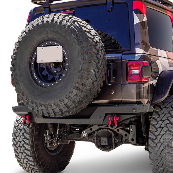 Paramount® 8120401 Canyon Full Width Black Powder Coat Rear HD Bumper