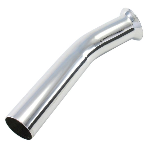 Patriot Exhaust® - Steel Curve Down Flare Round Chrome Exhaust Tip