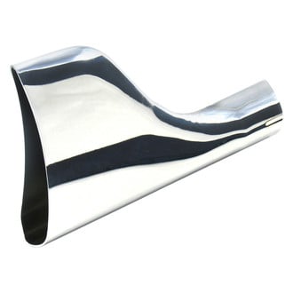 Patriot Exhaust® - Steel Fishtail Style Weld-On Chrome Exhaust Tip (1.875" Inlet, 8" Length)