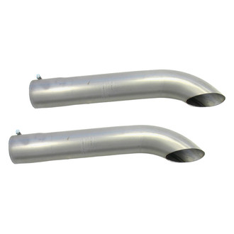 Patriot Exhaust® - Steel Turndown Bolt-On Raw Exhaust Turnouts (3.5" Inlet, 3.5" Outlet, 20" Length)