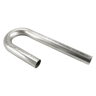 Patriot Exhaust® - 304 SS 180 Degree J-Bend Pipe (1.5" OD, 6" Leg A Length, 12" Leg B Length, 2" CLR)