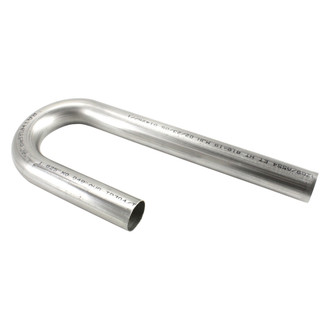 Patriot Exhaust® - 304 SS 180 Degree J-Bend Pipe (1.5" OD, 6" Leg A Length, 12" Leg B Length, 2.5" CLR)