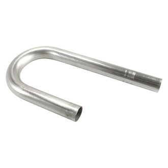Patriot Exhaust® - 304 SS 180 Degree J-Bend Pipe (1.5" OD, 6" Leg A Length, 12" Leg B Length, 3" CLR)