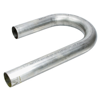 Patriot Exhaust® - 304 SS 180 Degree J-Bend Pipe (2.125" OD, 6" Leg A Length, 12" Leg B Length, 3" CLR)