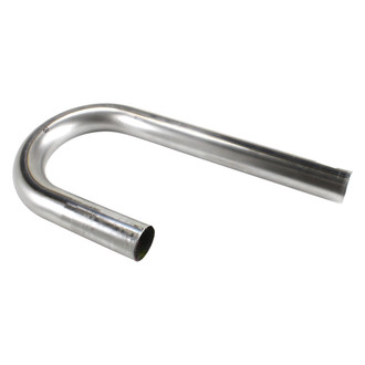 Patriot Exhaust® - Mild Steel 180 Degree J-Bend Pipe (2" OD, 6" Leg A Length, 15" Leg B Length, 4" CLR)