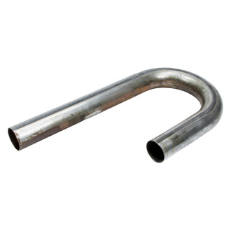 Patriot Exhaust® - Mild Steel 180 Degree J-Bend Pipe (2.125" OD, 6" Leg A Length, 15" Leg B Length, 4" CLR)