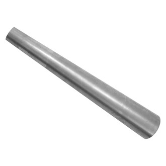 Patriot Exhaust® - Steel Megaphone Style Round Straight Cut Weld-On Raw Exhaust Tip (2" Inlet, 4" Outlet, 24" Length)